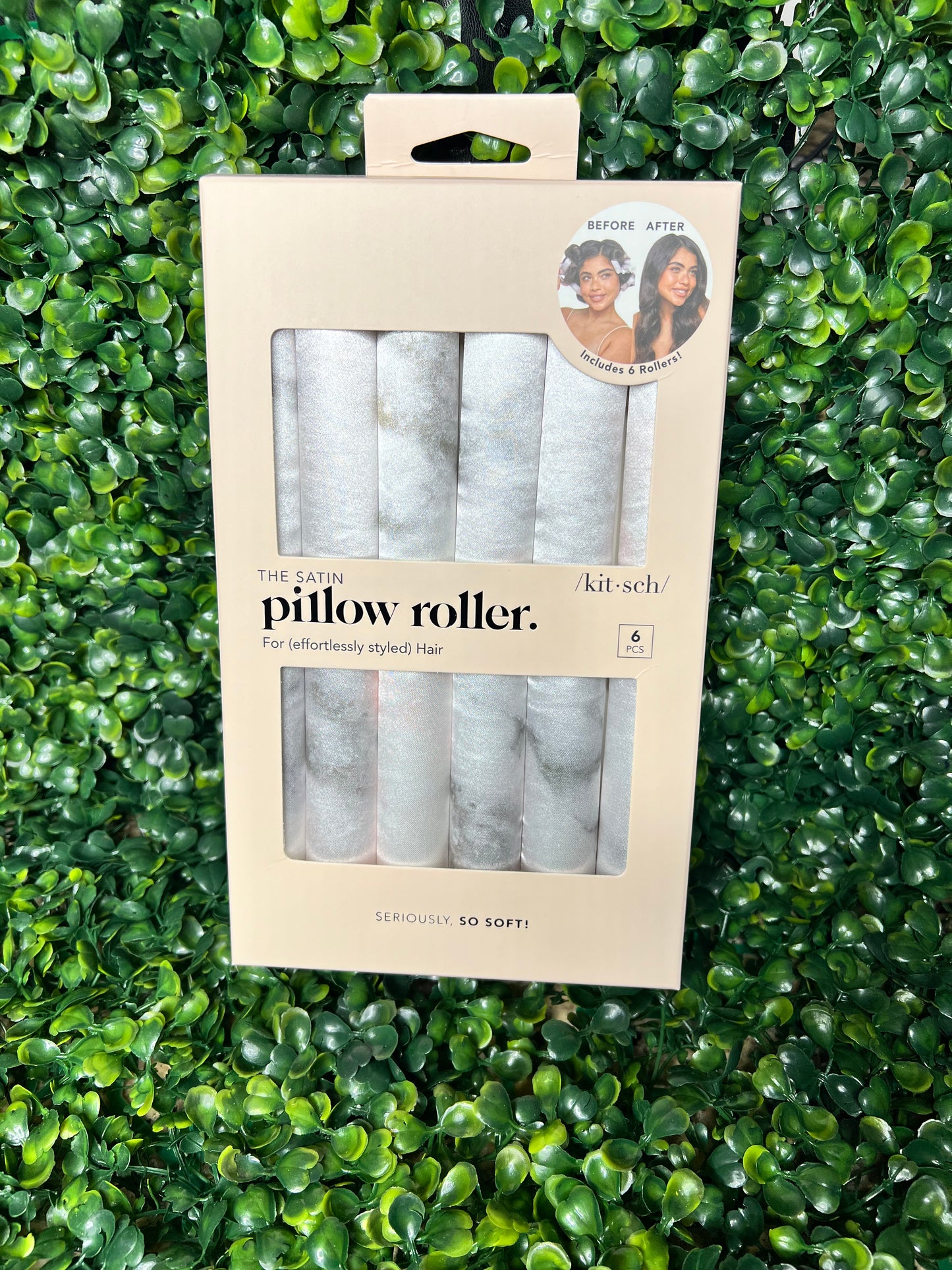 Satin Heatless Pillow Rollers 6pc