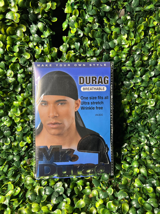 Mr. Durag - Black Durag/Wave Cap